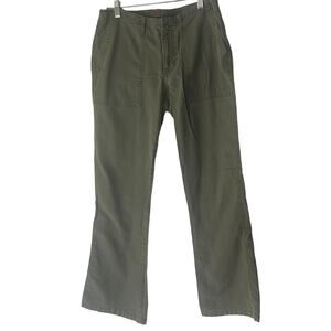Abercrombie Women's Size 4 Gorpcore Green Utility Flare Leg Pants